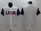 Men's USA Baseball Majestic White 2017 World Baseball Classic Team Stitched Jersey,baseball caps,new era cap wholesale,wholesale hats